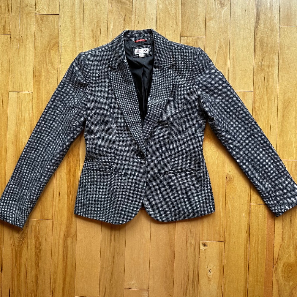 Merona woven‎ blazer in gray